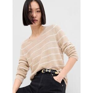 ‼️3/$30‼️ GAP Bella Stripe Crewneck Sweater Medium Relaxed Fit Pullover